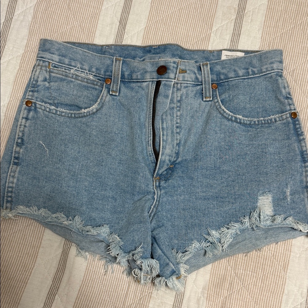 Wrangler Denim Frayed Hem Women Shorts